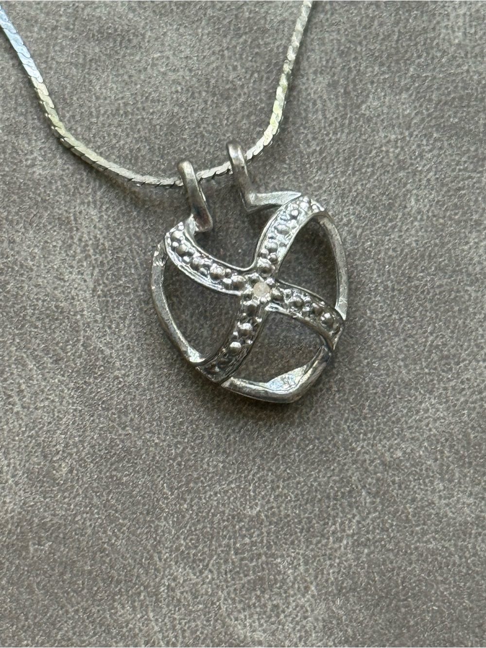 Sterling Silver heart Pendant Necklace